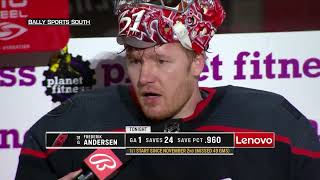 Frederik Andersen talks health diagnosis and his return to the ice [upl. by Ylrad694]