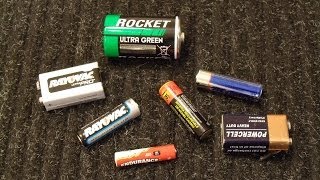 How To Test Standard AA AAA D C and 9V Batteries with a Multimeter [upl. by Engedus]