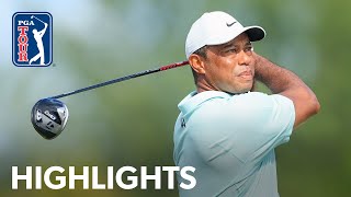 Tiger Woods shoots 1under 71  Round 3  Hero  2023 [upl. by Aitsirk]