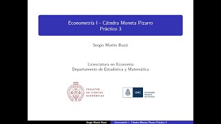 Econometría I Unidad II Práctico 3 [upl. by Riek288]