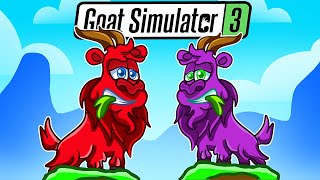 LA PIRE CHÈVRE DÉTRUIT TOUTE LA VILLE Goat Simulator 3 [upl. by Alekehs]