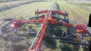 See the Kubota RA2076 Double Rotary Rake and RA1042T Rotary Rake in Action [upl. by Brote640]