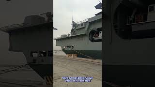 Italian Aircraft Carrier docks at Karachi [upl. by Nabe903]