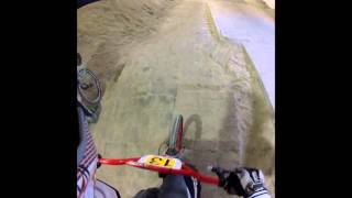 Indoor BMX Track Sviland Norway 2014 [upl. by Notsehc]