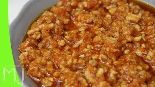 CÓMO HACER SALSA BOLOÑESA  Para acompañar platos de pasta [upl. by Karlotte]