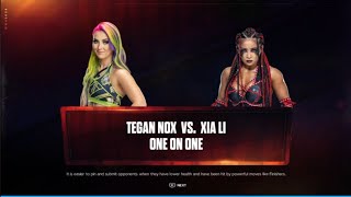 Tegan Nox vs Xia Li TBD WWE 2K24 [upl. by Emirak345]