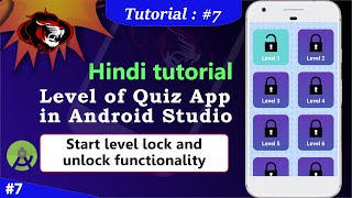 Quiz app in android  level of quiz app  Level Lock and Unlock Functionality Part 7 [upl. by Buerger]