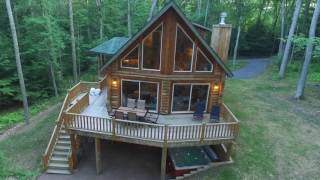 Good Time Pine  Luxury Log Home Vacation Rental at Deep Creek Lake Maryland [upl. by Okiron]