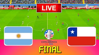 ARGENTINA vs CHILE  Copa America 2024 Final  Full Match All Goals  Live Football Match [upl. by Alleiram803]