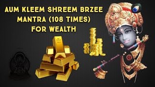 Aum Kleem Shreem Brzee Mantra Meditation 108x to Attract Wealth [upl. by Gideon]