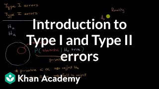 Introduction to Type I and Type II errors  AP Statistics  Khan Academy [upl. by Fronniah]