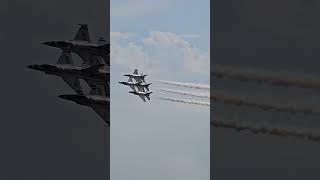 ThunderBirds Go Around In A Loop thunderbirds planes shorts airshow [upl. by Asiek346]