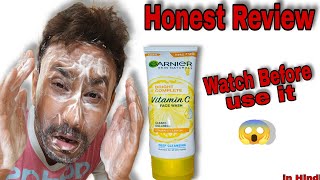 GARNIER Vitamin C Face Wash Review  Benefits amp side effects [upl. by Busch753]