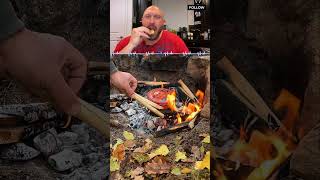 Amazing Lifehack How to Easily Make Natural Charcoal survival outdoors camping skills [upl. by Obla]