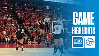 Purdue at Nebraska  Highlights  Big Ten Volleyball  10112024 [upl. by Hittel234]