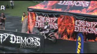 Crusty Demons Tour 2010 Jackson Strong Front Flip Action  Interview [upl. by Phira]