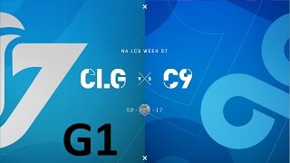 CLG vs C9 Game 1 Highlights  2017 NALCS SPRING SPLIT  WEEK 7 DAY 3 [upl. by O'Brien676]