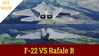 F22 VS Rafale B dcsworld [upl. by Artima]