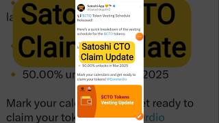 Satoshi CTO Airdrop New Update 😱  CTO Airdrop Claim  CTO Coin Update [upl. by Illona]