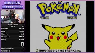 Pokemon Yellow Ash in 71539 Personal Best [upl. by Aihsatsan273]