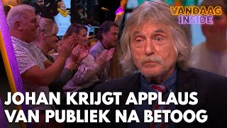 Johan krijgt applaus na betoog over Kick Out Zwarte Piet en Extinction Rebellion  VANDAAG INSIDE [upl. by Maynard]