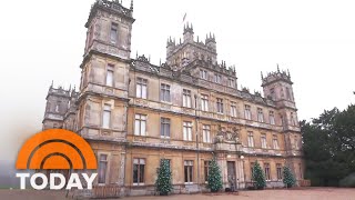 See How The ‘Downton Abbey’ Castle Is Decorated For Christmas [upl. by Minsat879]