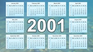 Calendar 2001 [upl. by Gregorio970]