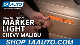 How to Replace Marker Light amp Bulb 9703 Chevy Malibu [upl. by Alegnad]