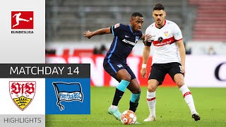 VfB Stuttgart  Hertha Berlin 22  Highlights  Matchday 14 – Bundesliga 202122 [upl. by Silvers]