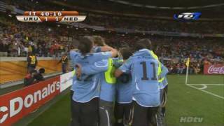 Diego Forlan goal Uruguay vrs Netherlands [upl. by Uchish]