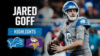 Jared Goff highlights  Lions vs Vikings 2023 Week 18 [upl. by Derr893]