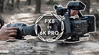 Blackmagic Pocket 6K Pro vs Sony Fx6  Image Comparison [upl. by Haidadej354]