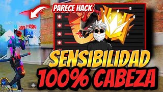 SENSIBILIDAD  BOTÓN PERFECTO FREE FIRE🎯SIN DPI PARA DAR TODO ROJO NUEVA ACTUALIZACIÓN 2024✅ [upl. by Marcie517]