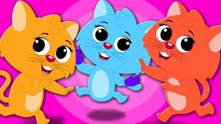 Three Little Kittens  Kindergarten Nursery Rhymes by Kids Tv [upl. by Enairda781]