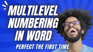 How To Create Multilevel Numbering In Word That Actually Works [upl. by Laddy]