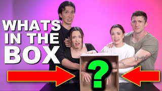 Couple VS Couple What’s In The Box Challenge  Merrell Twins [upl. by Derfiniw]