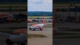 Easyjet A319 taxing at London Gatwick Airport in the UK 🇬🇧 planespotting shorts [upl. by Yanrahs]