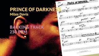 Prince of darkness by Miles Davis Backing track 230 BPM [upl. by Aeel]