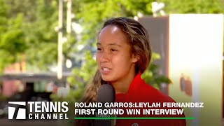 Leylah Fernandez Reflects On Positive Mindset Roland Garros 1R Win [upl. by Fransisco]