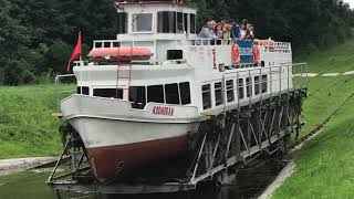 Boat that goes on land  Elblag Canal Poland [upl. by Suzi]