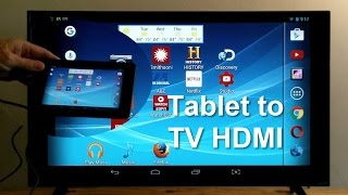 How to Connect Tablet to TV using HDMI  Easy amp Fun [upl. by Nodnrb]