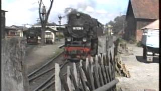 Szenen von der Harzquerbahn Teil 2  Viel Betrieb in Wernigerode 1991 [upl. by Elum234]