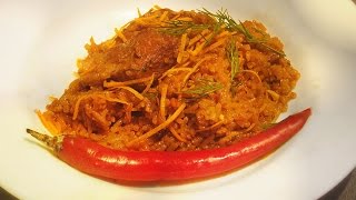 quotRussian Winter Plovquot  Spiced Pork and Rice Pilaf Recipe Uzbeki [upl. by Lowrance]