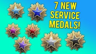 CS GO  7 New Service Medals 2016 Service Medal Showcase [upl. by Enowtna]