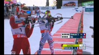 Biathlon Verfolgung der Männer in Oslo 2013 [upl. by Ellehcsar]