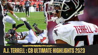 Atlanta Falcons AJ Terrell Ultimate Highlights 2023 [upl. by Christabella]