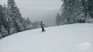 121923 Snowshoe WV  Mountain After Inches of Snow Ski Scenes [upl. by Brownson]