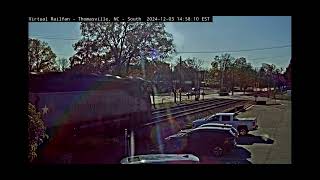 Amtrak 75 on the Thomasville Railcam [upl. by Onit]