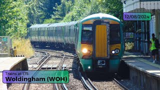 Trains at 175 Woldingham WOH  Monday 12th August 2024 [upl. by Cooley329]