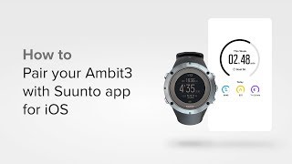 How to pair your Ambit3 with Suunto app for iOS [upl. by Eta]